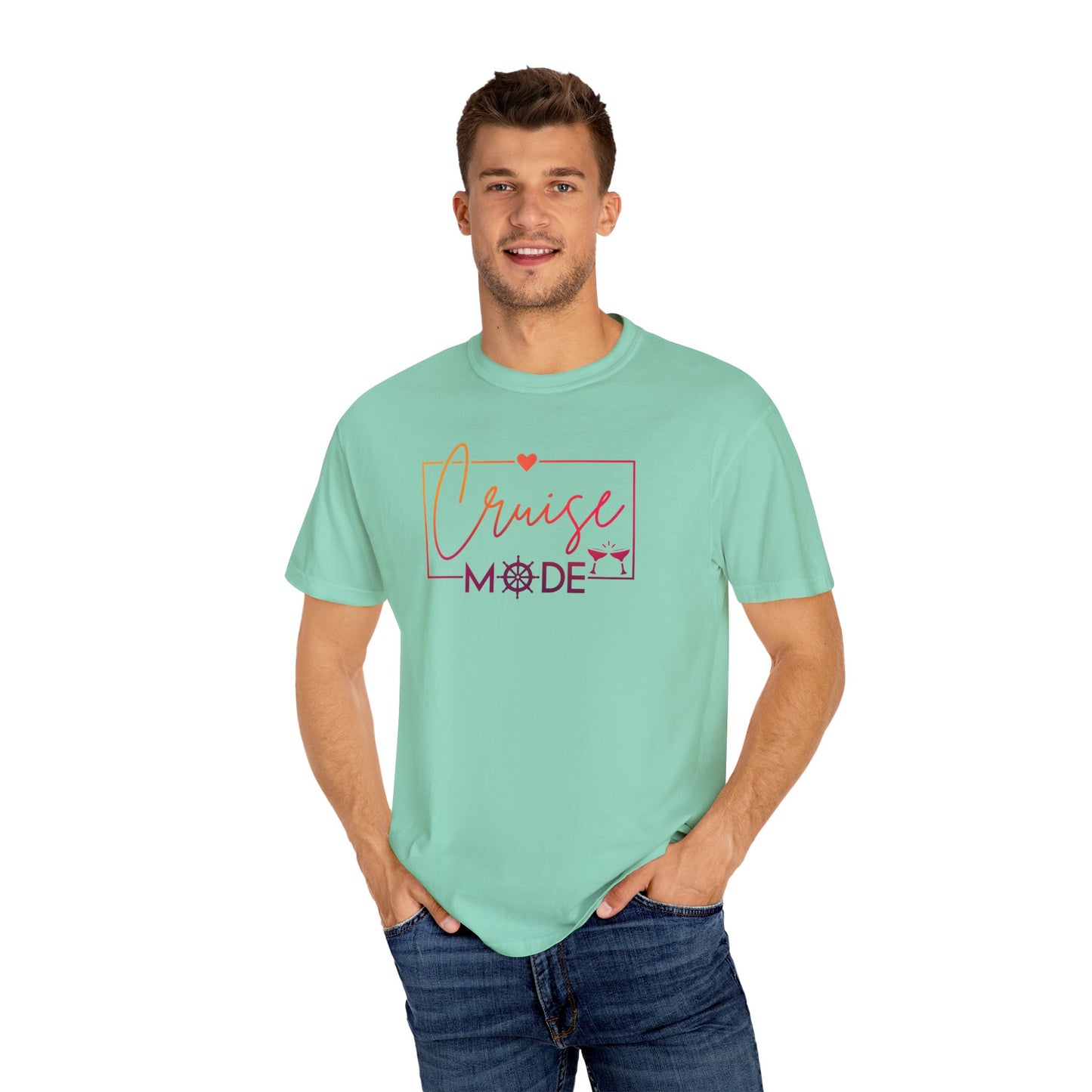 Cruise Mode Comfort Colors Tee-Shirt - Perfect for Vacation Vibes or everyday wear - Cruise T-Shirt - Summer T-Shirt - Coastal Tee - Island T-Shirt