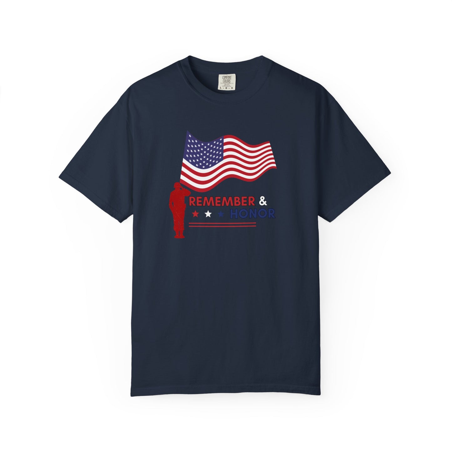 Memorial Day Remember & Honor T-Shirt for Veterans, Patriotic Gift, Remembrance Shirt, 4th of July Outfit, Veterans Day T shirt