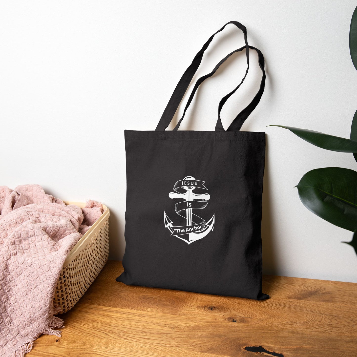 Jesus is The Anchor Tote Bag | Eco-Friendly Christian Gift