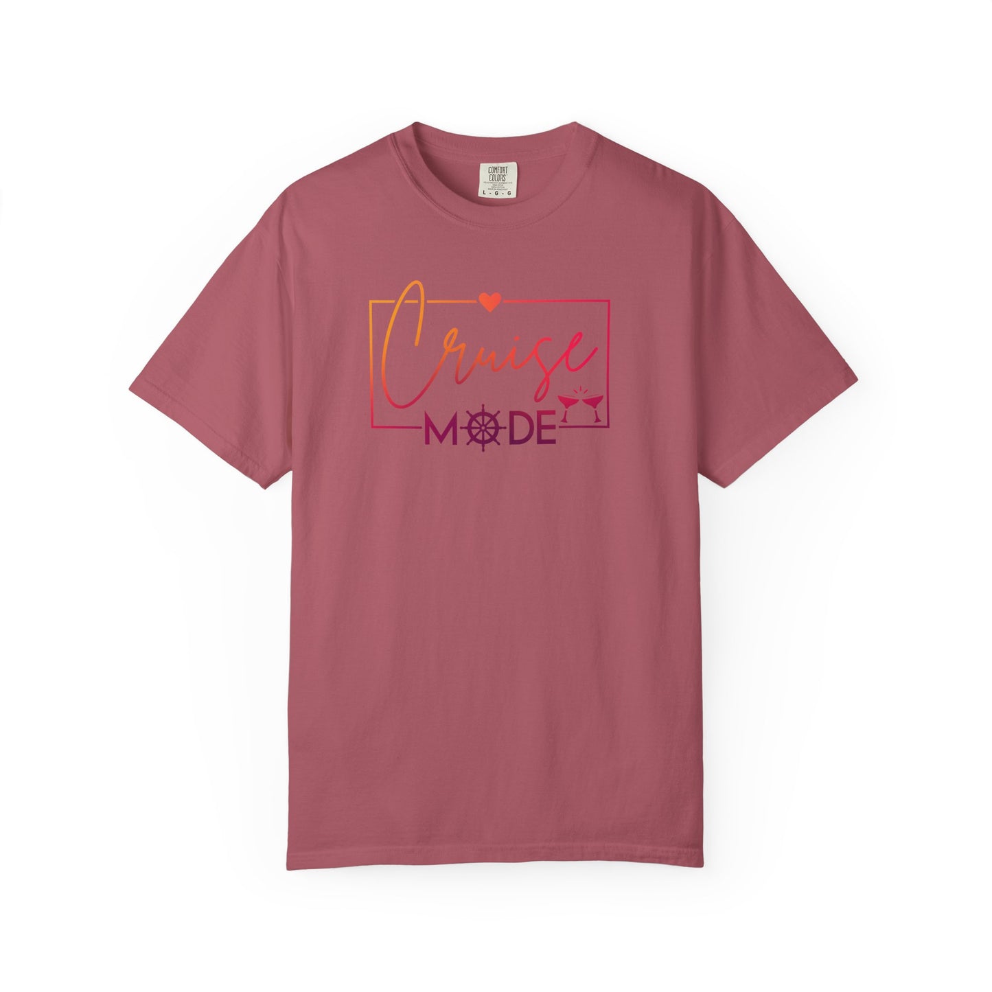 Cruise Mode Comfort Colors Tee-Shirt - Perfect for Vacation Vibes or everyday wear - Cruise T-Shirt - Summer T-Shirt - Coastal Tee - Island T-Shirt