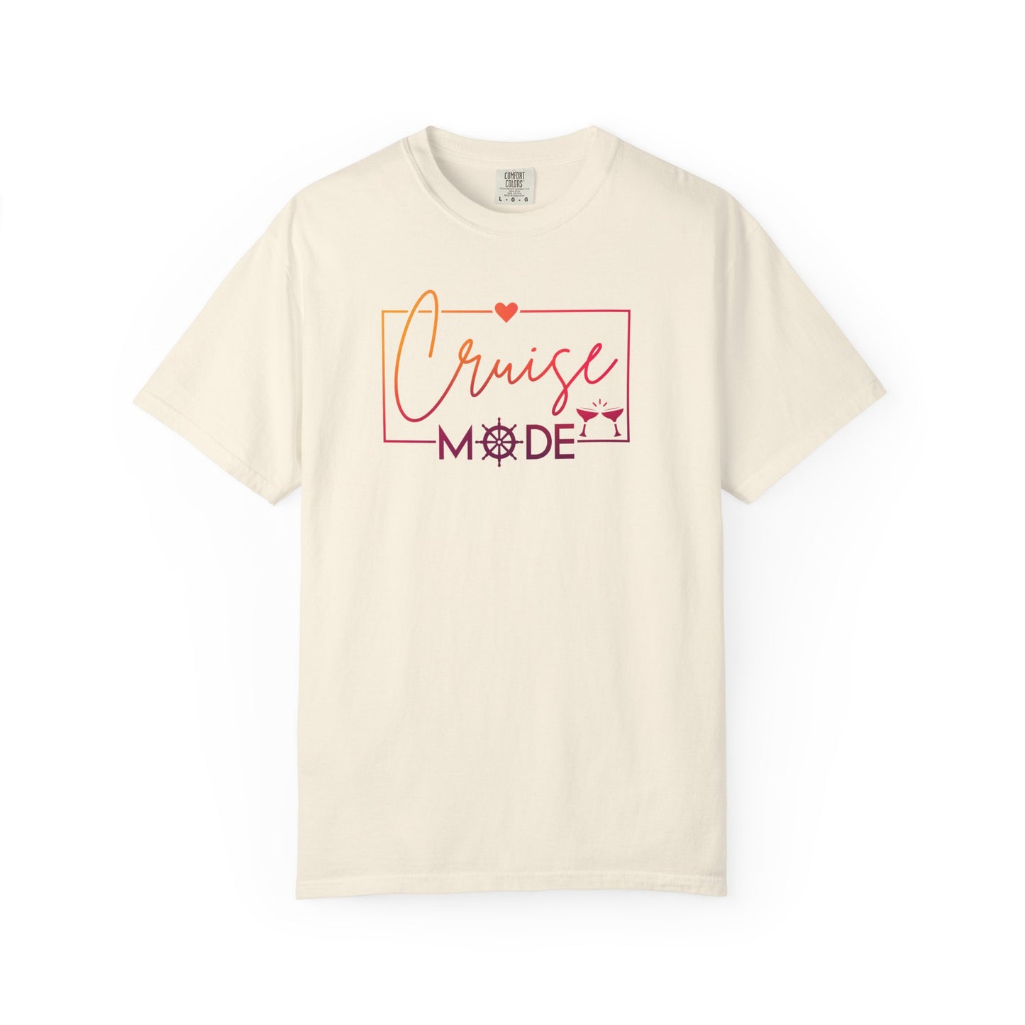 Cruise Mode Comfort Colors Tee-Shirt - Perfect for Vacation Vibes or everyday wear - Cruise T-Shirt - Summer T-Shirt - Coastal Tee - Island T-Shirt