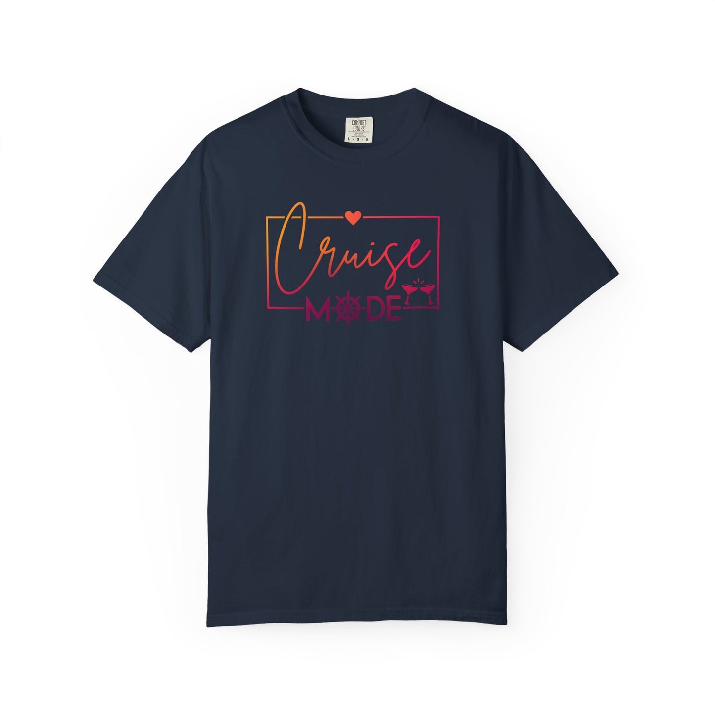 Cruise Mode Comfort Colors Tee-Shirt - Perfect for Vacation Vibes or everyday wear - Cruise T-Shirt - Summer T-Shirt - Coastal Tee - Island T-Shirt