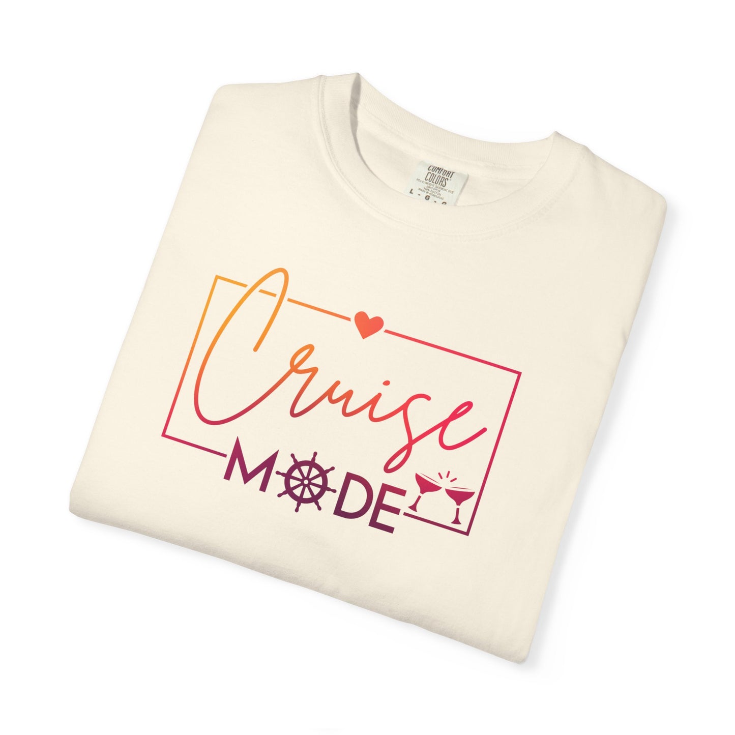 Cruise Mode Comfort Colors Tee-Shirt - Perfect for Vacation Vibes or everyday wear - Cruise T-Shirt - Summer T-Shirt - Coastal Tee - Island T-Shirt