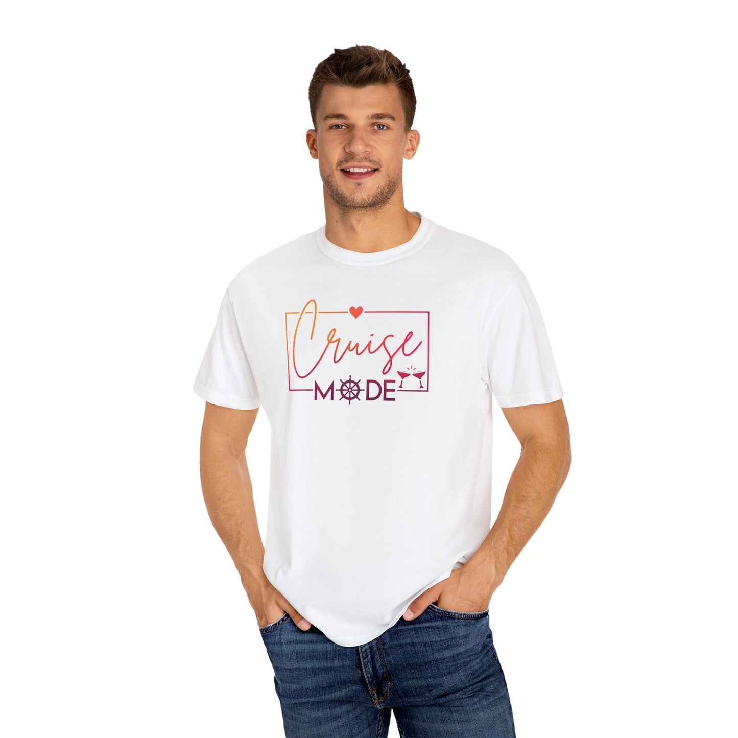 Cruise Mode Comfort Colors Tee-Shirt - Perfect for Vacation Vibes or everyday wear - Cruise T-Shirt - Summer T-Shirt - Coastal Tee - Island T-Shirt