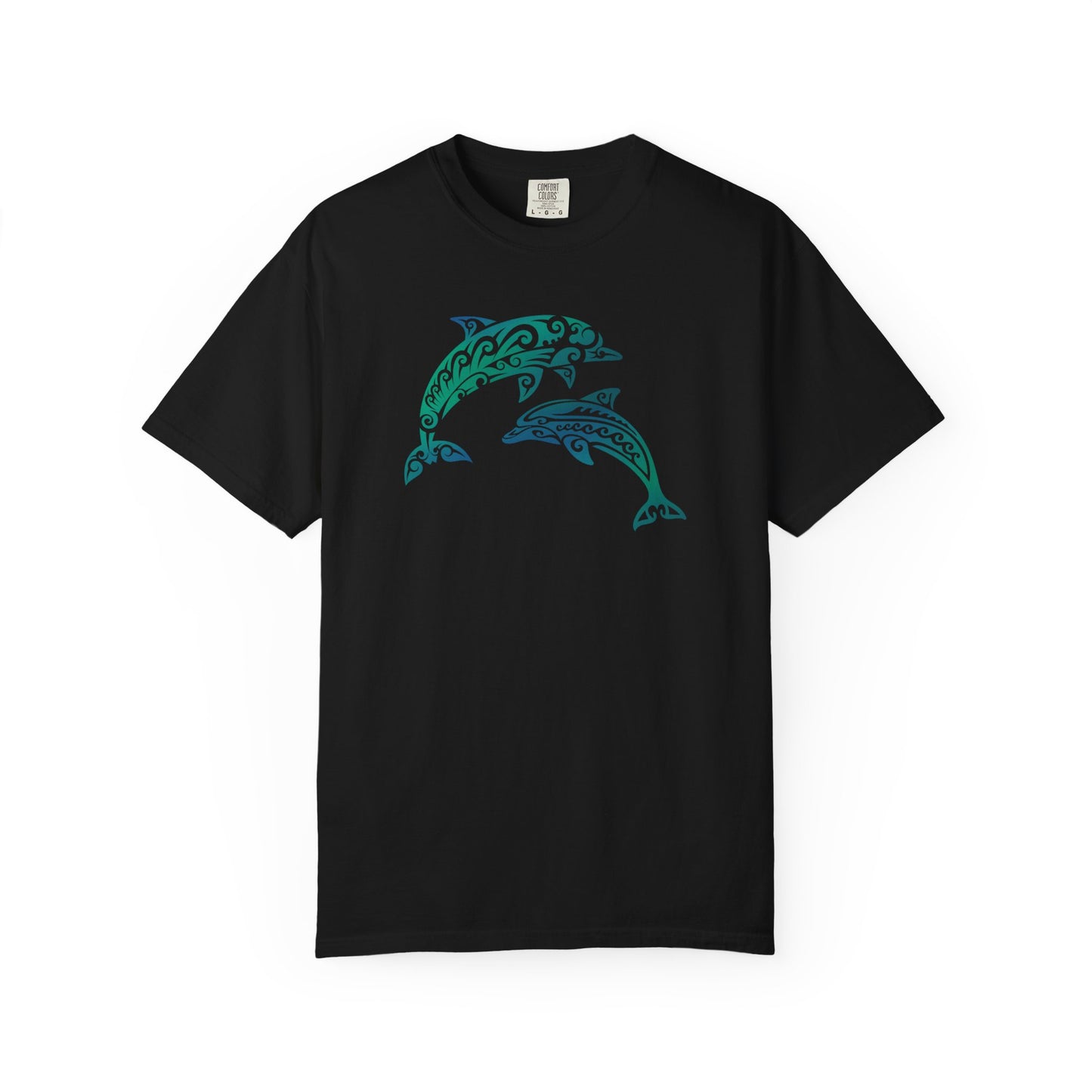 Tribal Dolphin Tee | Whimsical Ocean Lover Comfort Colors Shirt