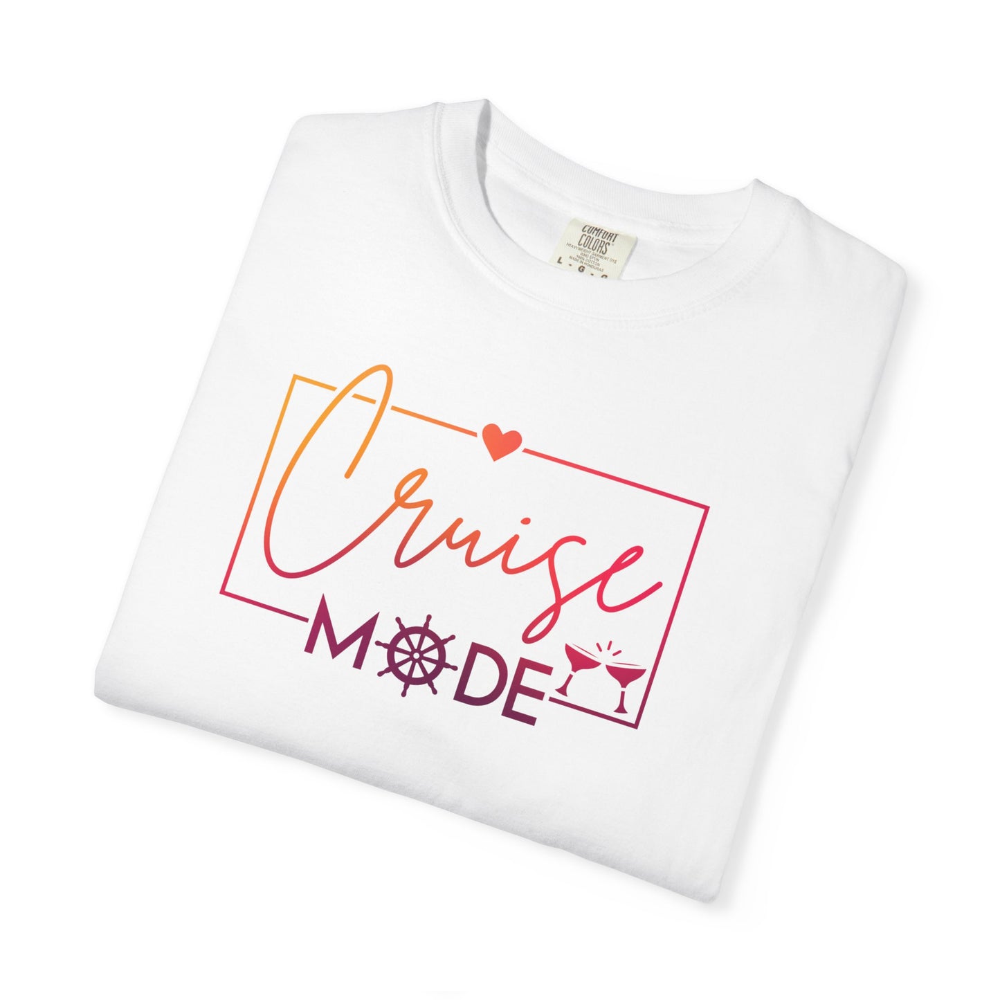 Cruise Mode Comfort Colors Tee-Shirt - Perfect for Vacation Vibes or everyday wear - Cruise T-Shirt - Summer T-Shirt - Coastal Tee - Island T-Shirt