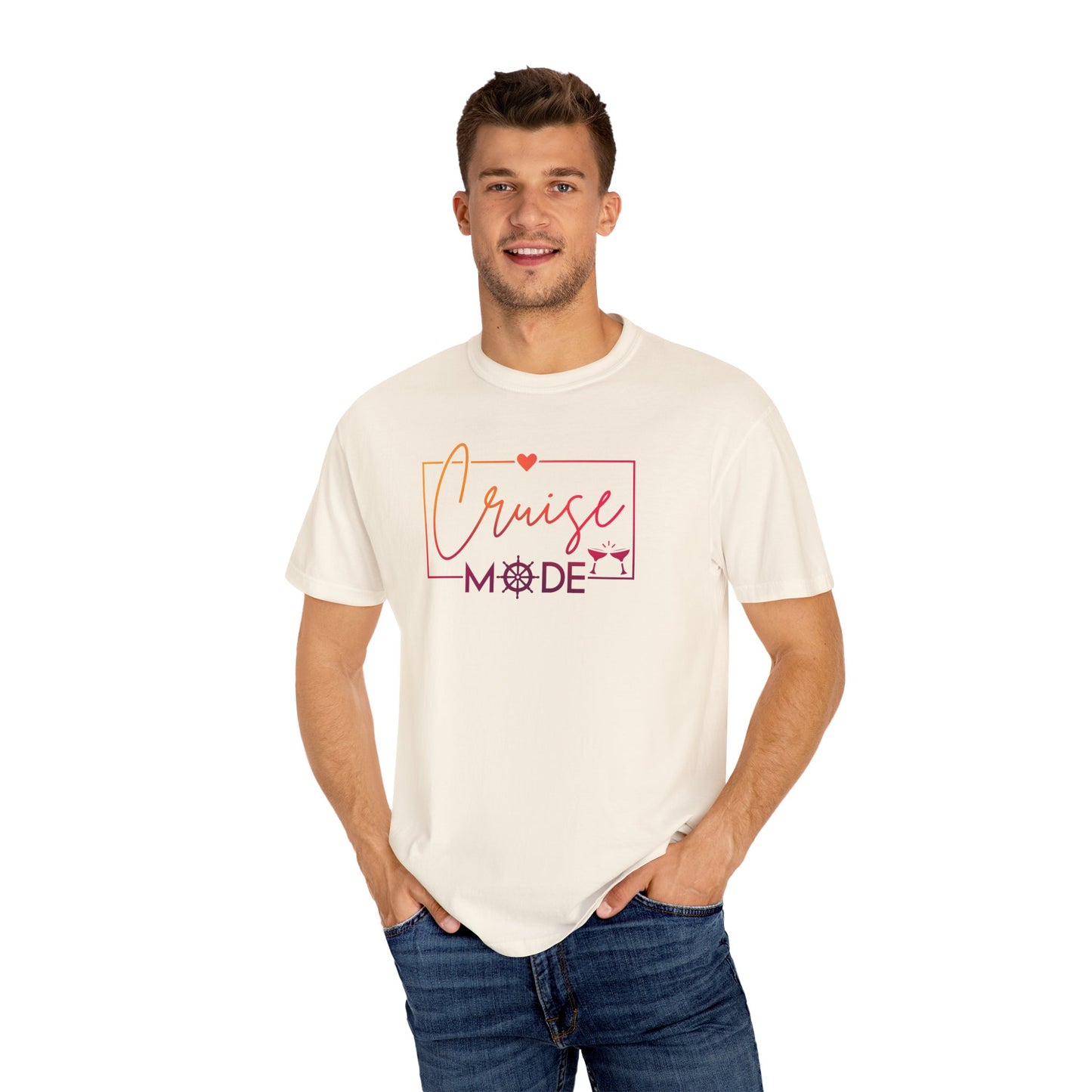 Cruise Mode Comfort Colors Tee-Shirt - Perfect for Vacation Vibes or everyday wear - Cruise T-Shirt - Summer T-Shirt - Coastal Tee - Island T-Shirt