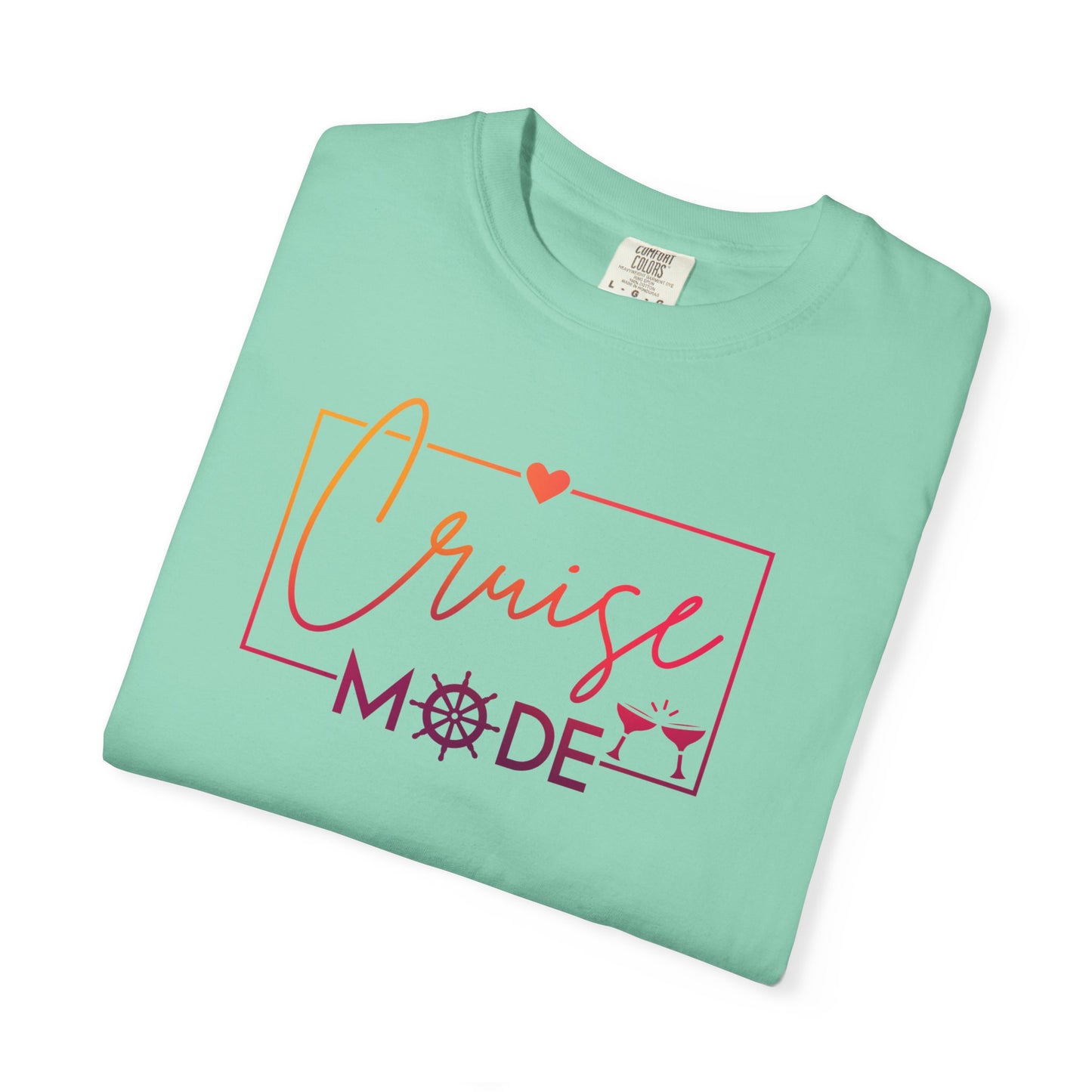 Cruise Mode Comfort Colors Tee-Shirt - Perfect for Vacation Vibes or everyday wear - Cruise T-Shirt - Summer T-Shirt - Coastal Tee - Island T-Shirt