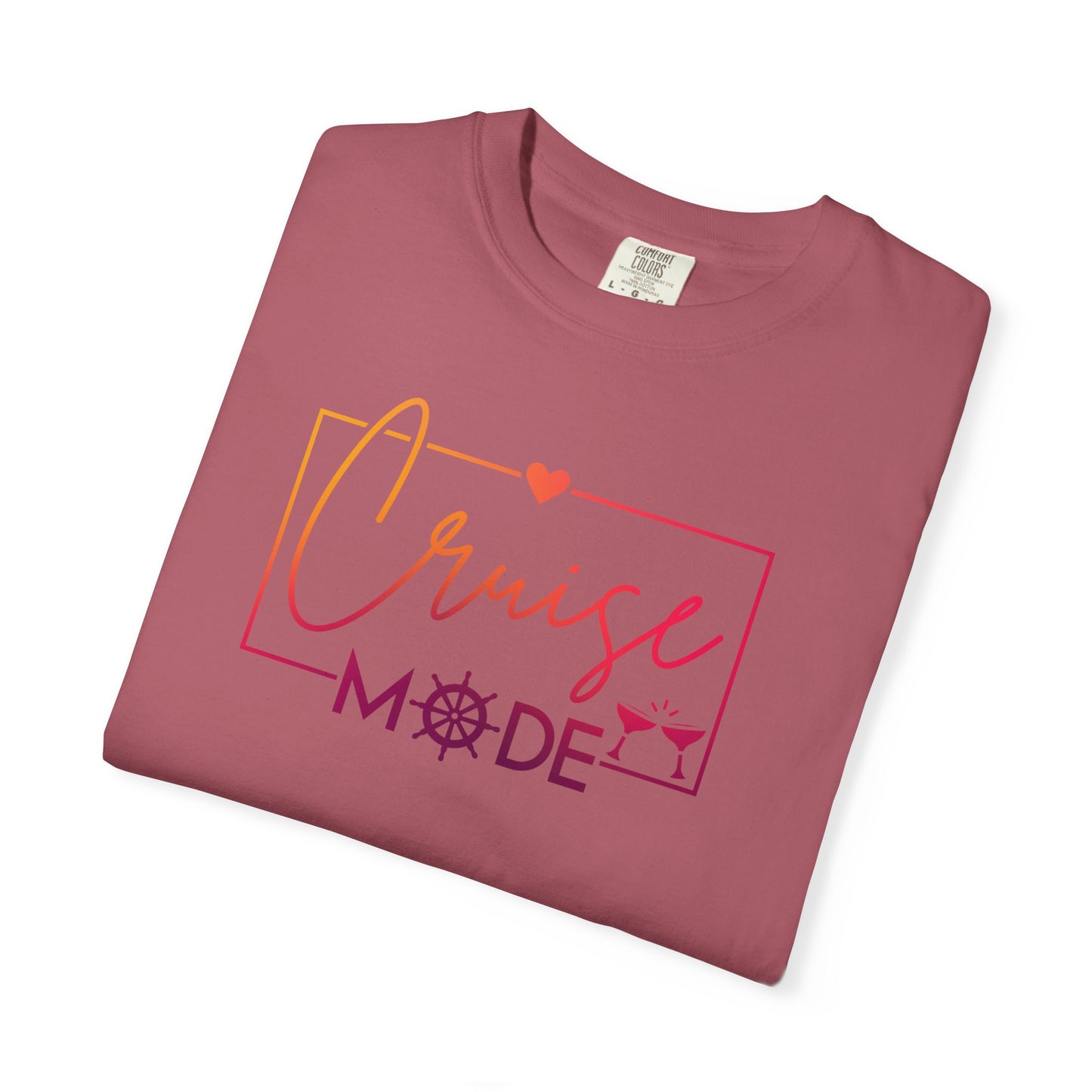 Cruise Mode Comfort Colors Tee-Shirt - Perfect for Vacation Vibes or everyday wear - Cruise T-Shirt - Summer T-Shirt - Coastal Tee - Island T-Shirt