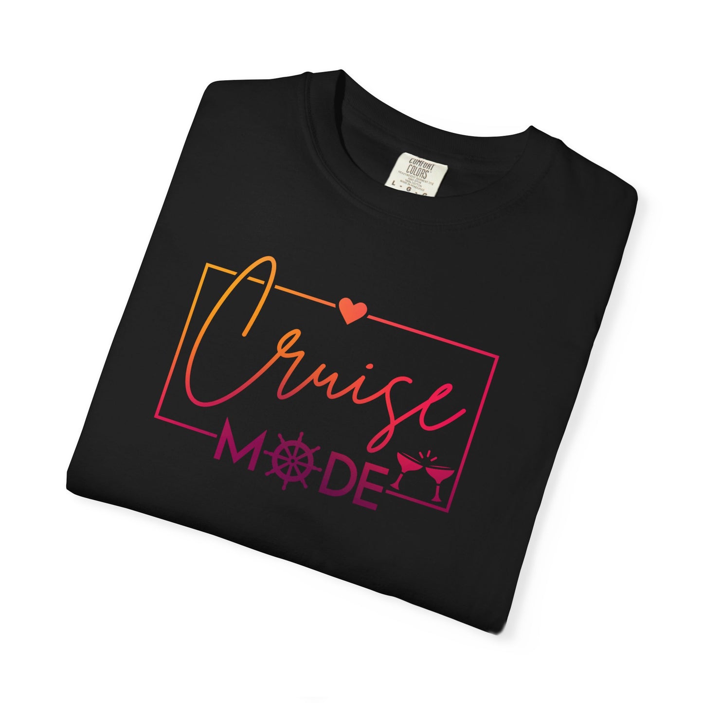 Cruise Mode Comfort Colors Tee-Shirt - Perfect for Vacation Vibes or everyday wear - Cruise T-Shirt - Summer T-Shirt - Coastal Tee - Island T-Shirt