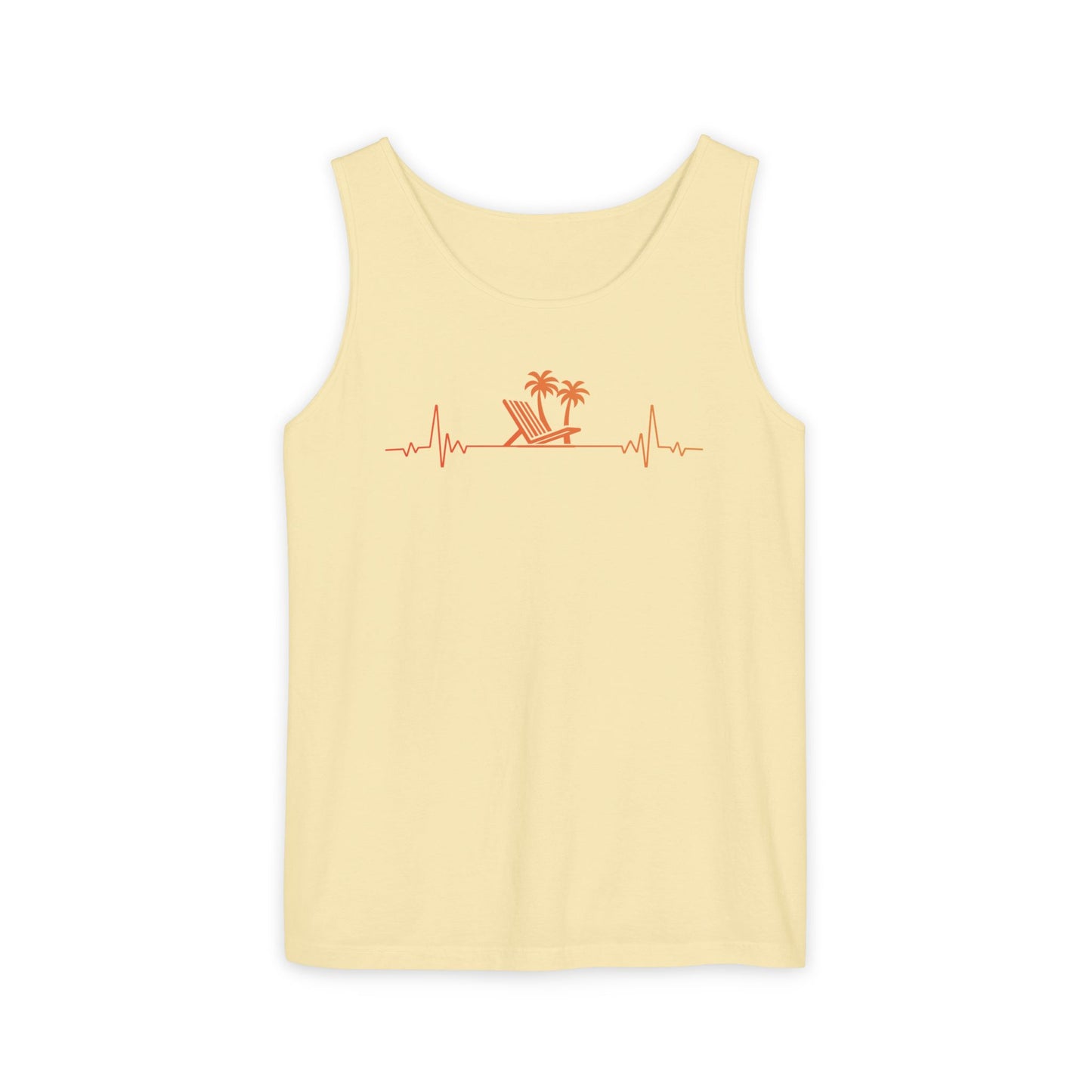 Heartbeat Frequency Tank Top | Coastal Beach Graphic Tee