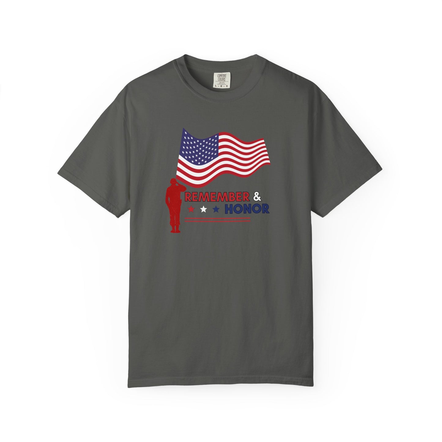 Memorial Day Remember & Honor T-Shirt for Veterans, Patriotic Gift, Remembrance Shirt, 4th of July Outfit, Veterans Day T shirt