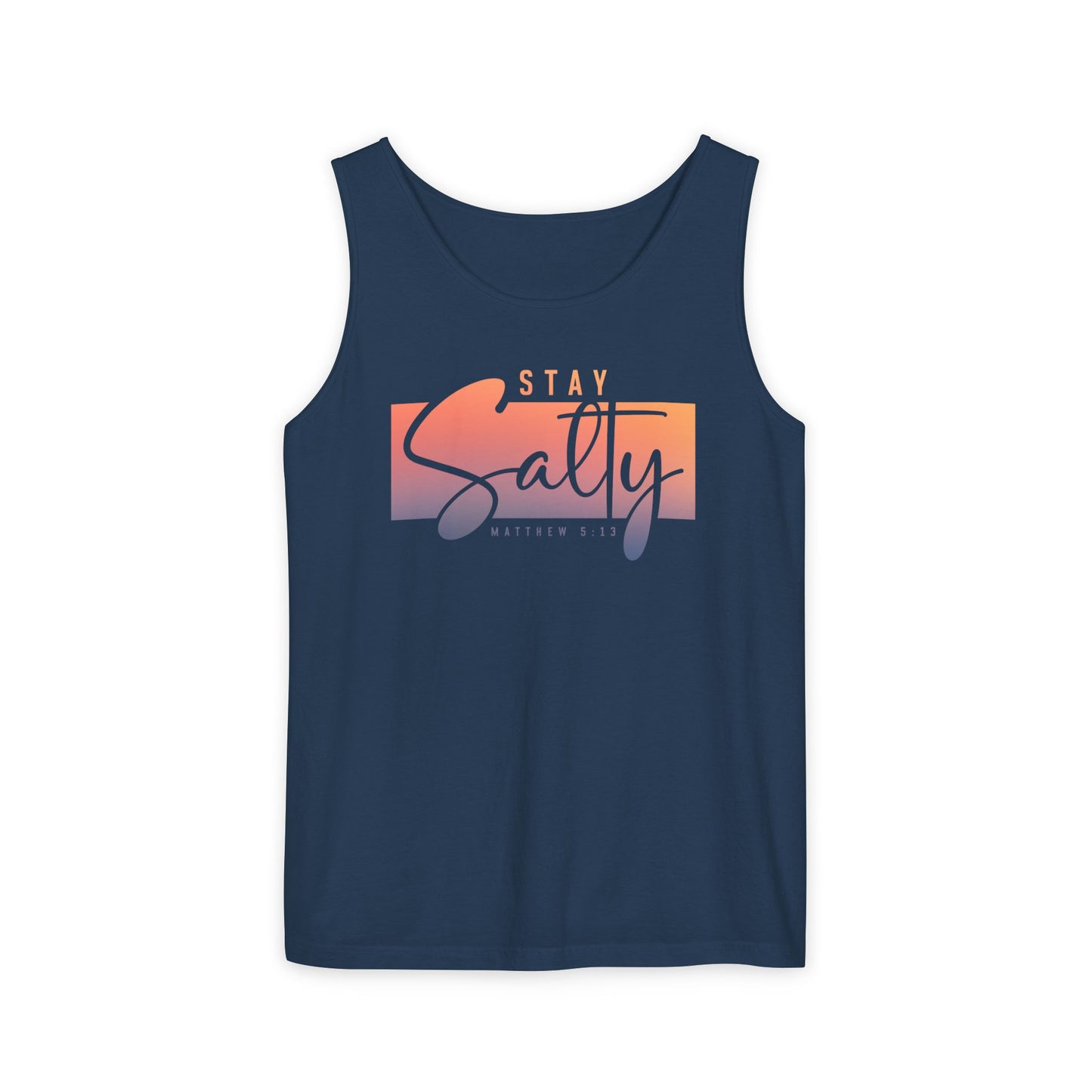 Stay Salty Matthew 5:13 Tank Top | Christian Scripture Summer Top