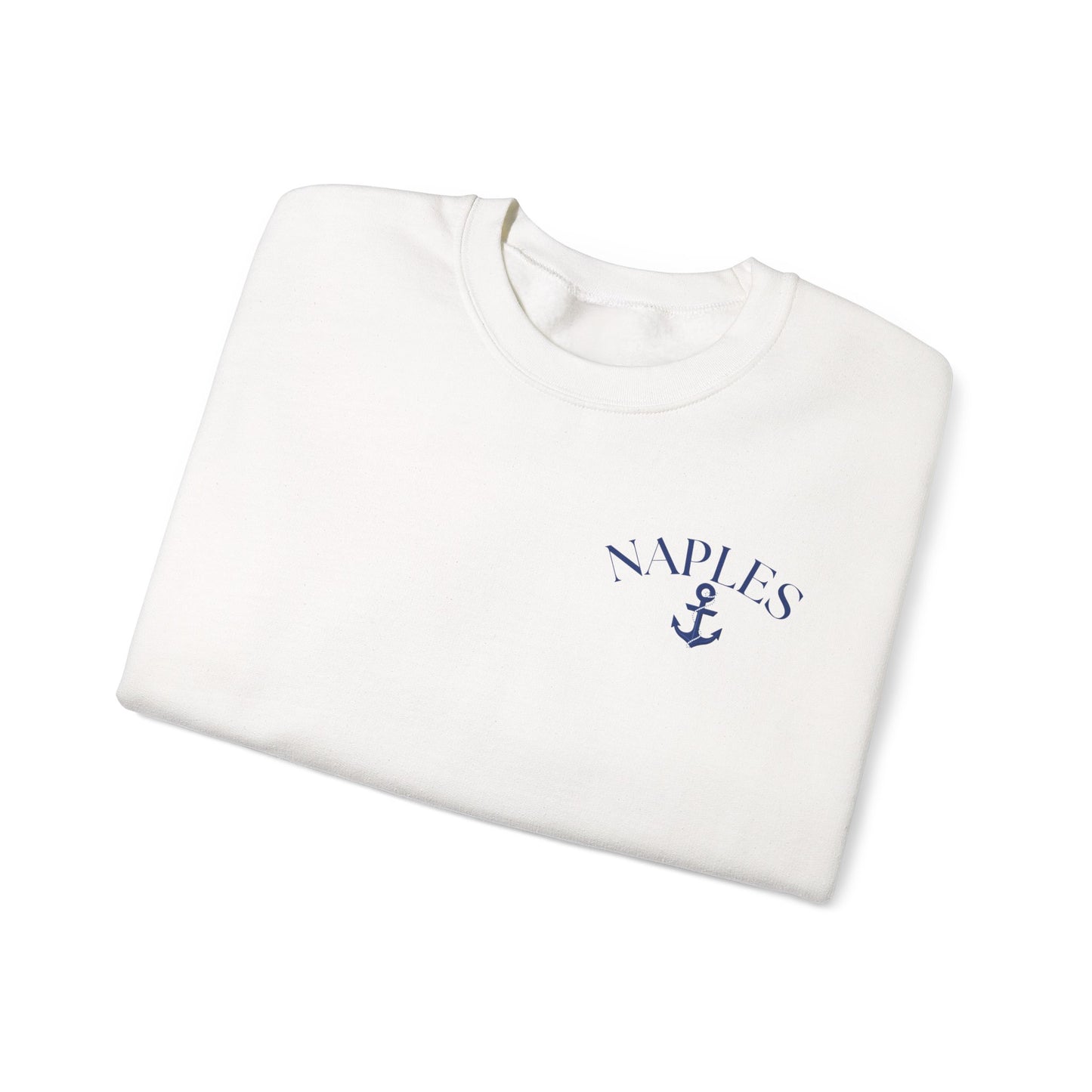 Naples Anchor Sweatshirt | Unisex Nautical Crewneck