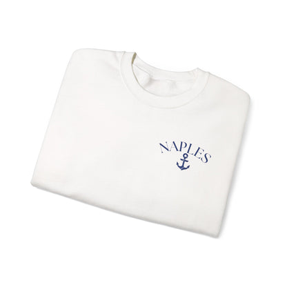Naples Anchor Sweatshirt | Unisex Nautical Crewneck