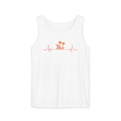 Heartbeat Frequency Tank Top | Coastal Beach Graphic Tee
