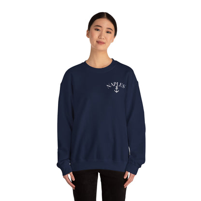 Naples Anchor Sweatshirt | Unisex Nautical Crewneck
