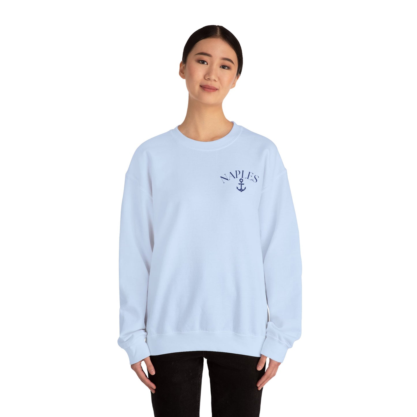 Naples Anchor Sweatshirt | Unisex Nautical Crewneck