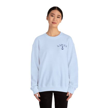 Naples Anchor Sweatshirt | Unisex Nautical Crewneck