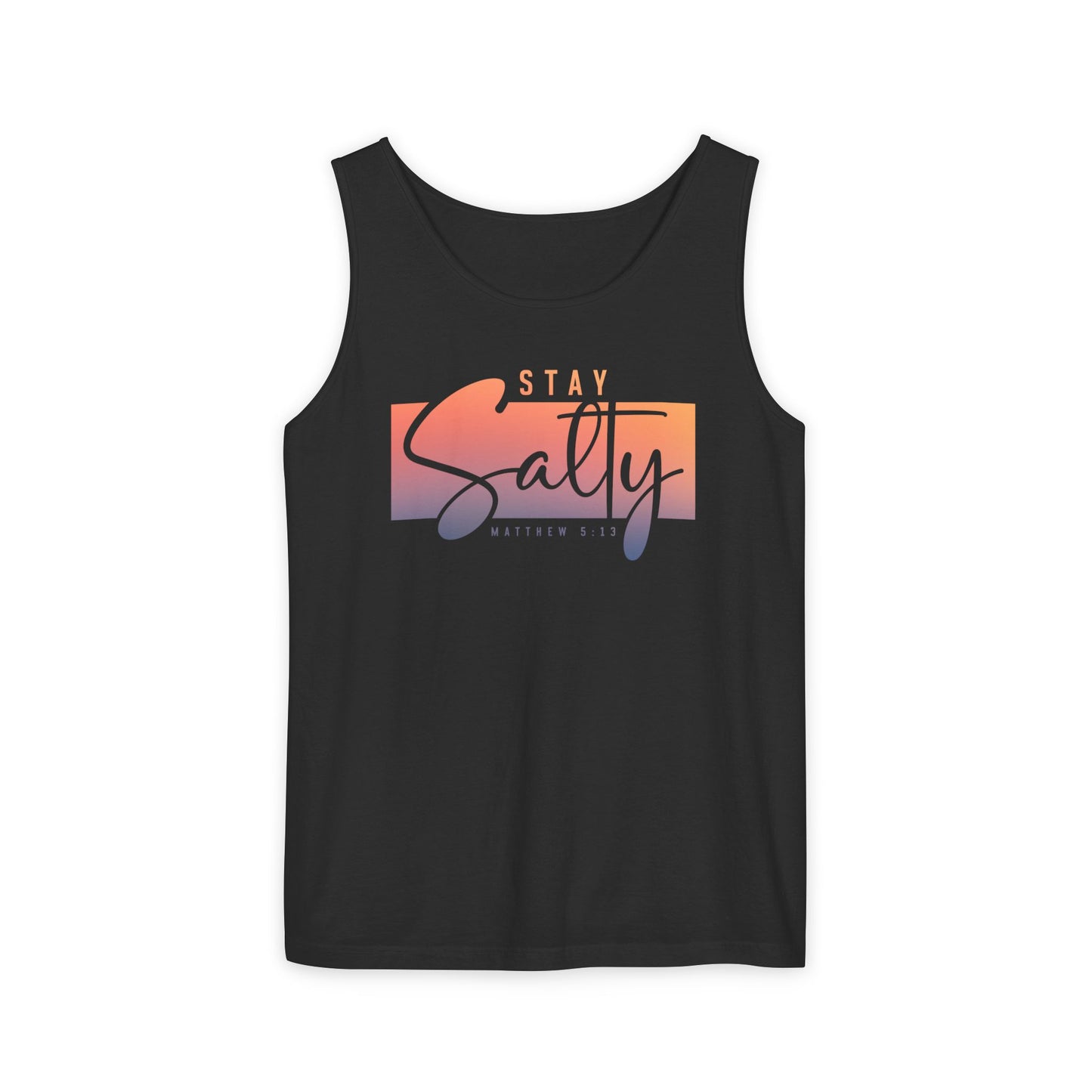 Stay Salty Matthew 5:13 Tank Top | Christian Scripture Summer Top