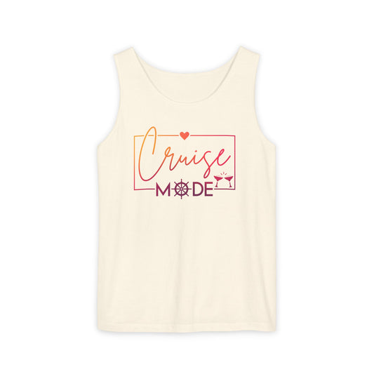 Cruise Mode Tank Top | Coastal Vacation Summer Tee