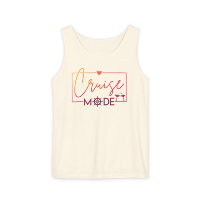 Cruise Mode Tank Top | Coastal Vacation Summer Tee