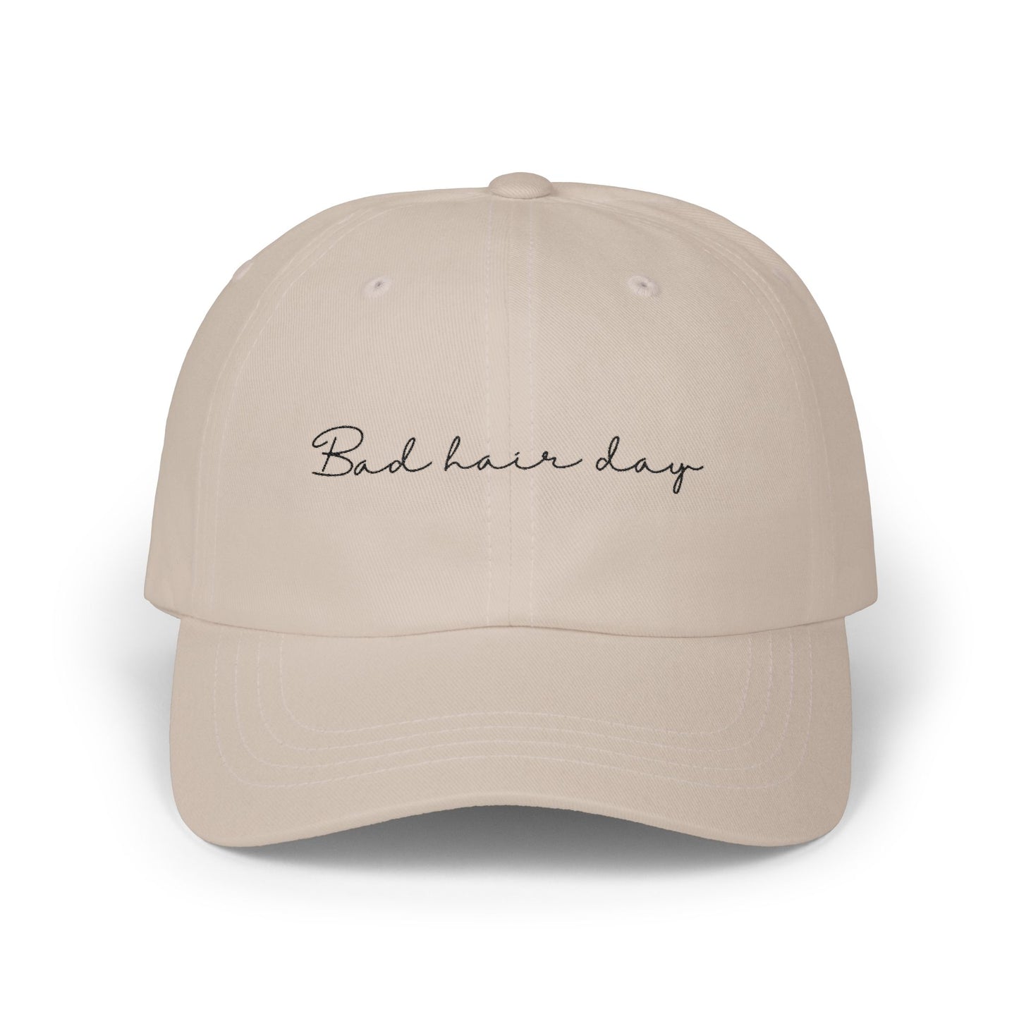 "Bad Hair Day" Hat — Embroidered Adjustable Baseball Hat