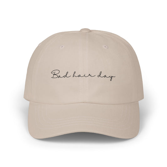 "Bad Hair Day" Hat — Embroidered Adjustable Baseball Hat