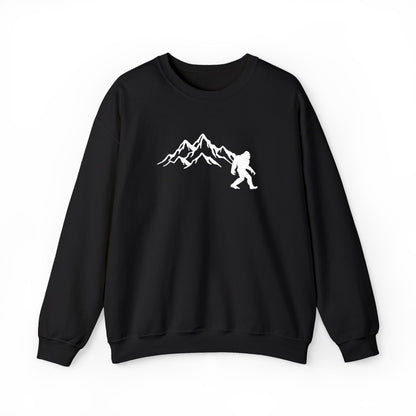 Bigfoot Embroidered Unisex Heavy Blend™ Crewneck Sweatshirt, Funny Outdoor Embroidered Sweatshirt, Camping Sweatshirt, Hunting Sweatshirt, Outdoor Enthusiast Sweatshirt, Gift for Him or Her, Mountain Explorer Apparel