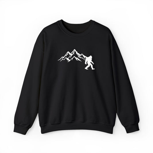Bigfoot Embroidered Unisex Heavy Blend™ Crewneck Sweatshirt, Funny Outdoor Embroidered Sweatshirt, Camping Sweatshirt, Hunting Sweatshirt, Outdoor Enthusiast Sweatshirt, Gift for Him or Her, Mountain Explorer Apparel
