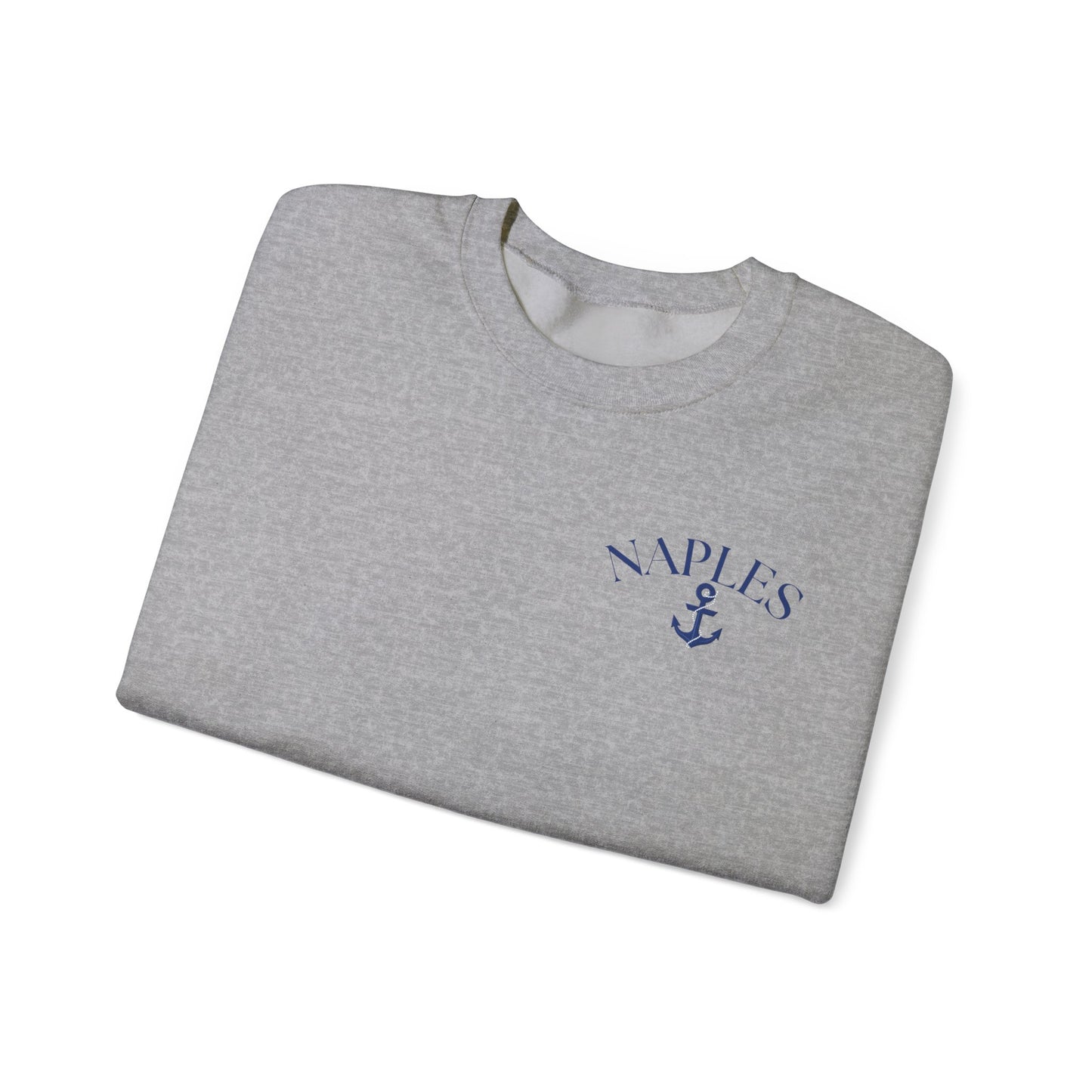 Naples Anchor Sweatshirt | Unisex Nautical Crewneck