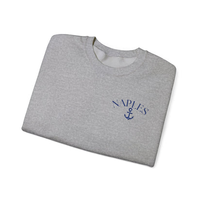 Naples Anchor Sweatshirt | Unisex Nautical Crewneck