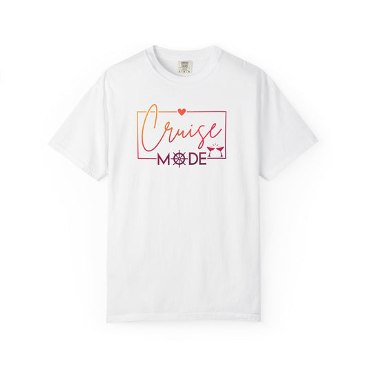 Cruise Mode Comfort Colors Tee-Shirt - Perfect for Vacation Vibes or everyday wear - Cruise T-Shirt - Summer T-Shirt - Coastal Tee - Island T-Shirt
