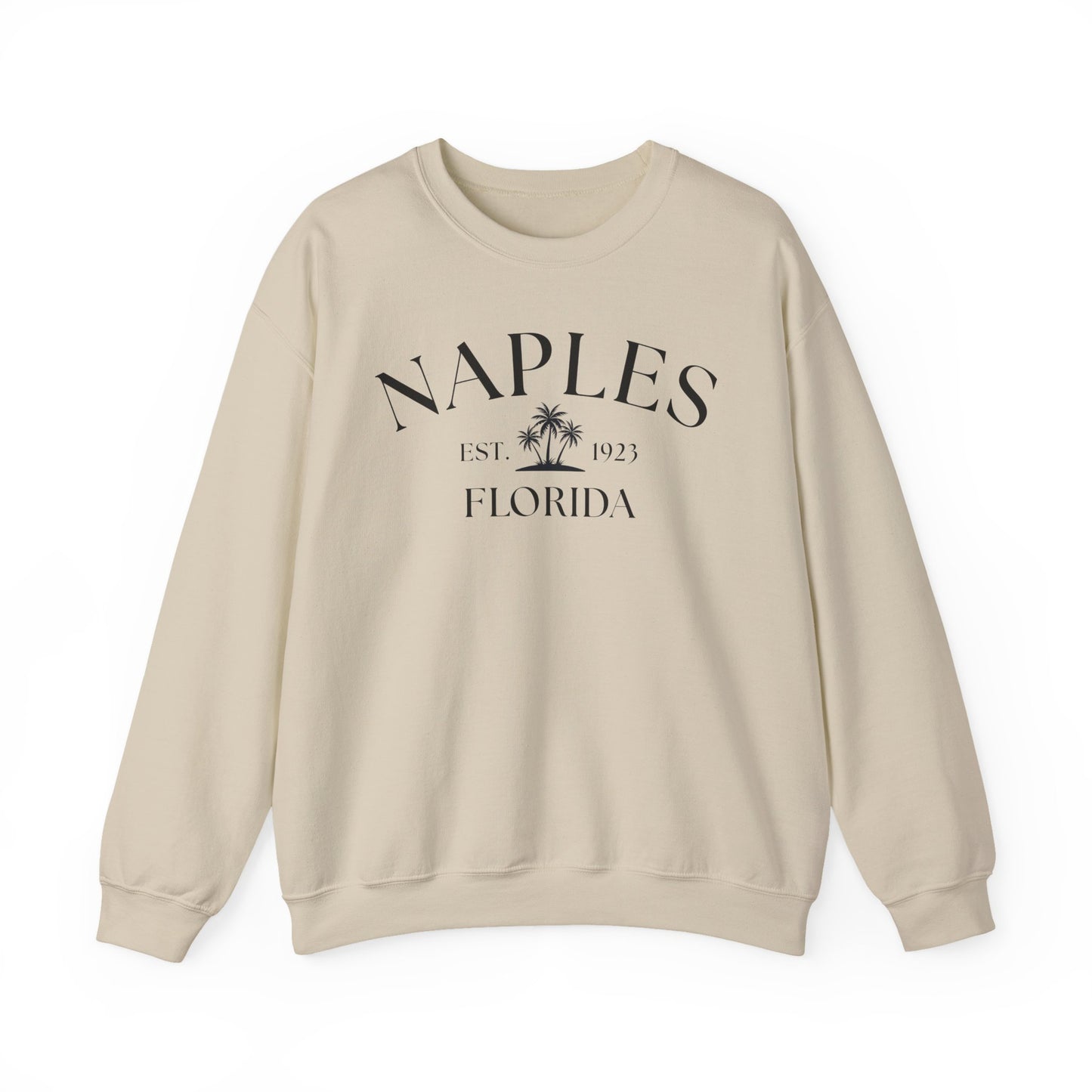 Naples Florida Retro Crewneck Sweatshirt, Casual Wear, Gift for Him/Her, Travel Souvenir, Vacation Apparel, Nautical Enthusiasts
