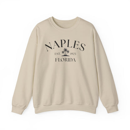 Naples Florida Retro Crewneck Sweatshirt, Casual Wear, Gift for Him/Her, Travel Souvenir, Vacation Apparel, Nautical Enthusiasts