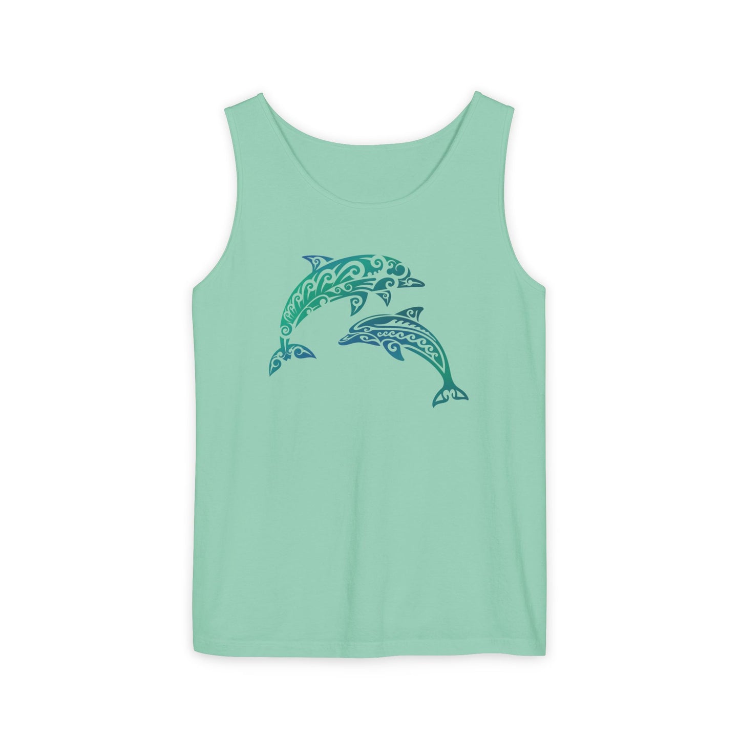 Tribal Dolphin Tank Top | Ocean Lover Summer Shirt