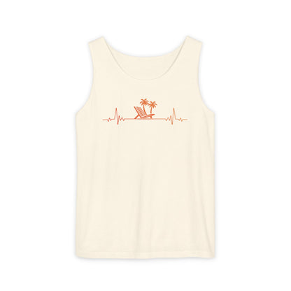 Heartbeat Frequency Tank Top | Coastal Beach Graphic Tee