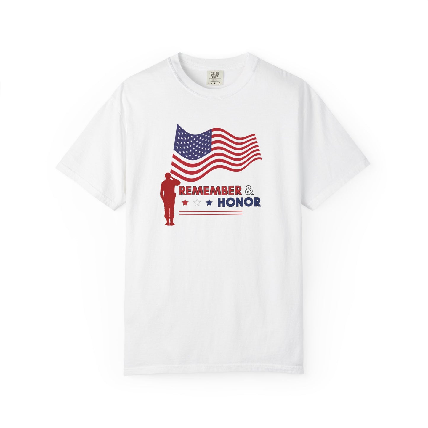 Memorial Day Remember & Honor T-Shirt for Veterans, Patriotic Gift, Remembrance Shirt, 4th of July Outfit, Veterans Day T shirt