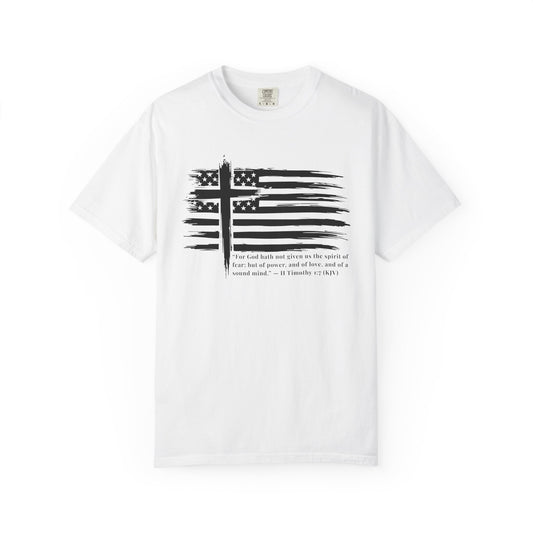 Patriotic Christian Cross Flag T-Shirt | Freedom Tee