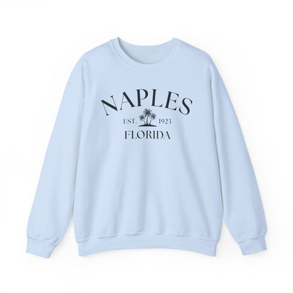Naples Florida Retro Crewneck Sweatshirt, Casual Wear, Gift for Him/Her, Travel Souvenir, Vacation Apparel, Nautical Enthusiasts