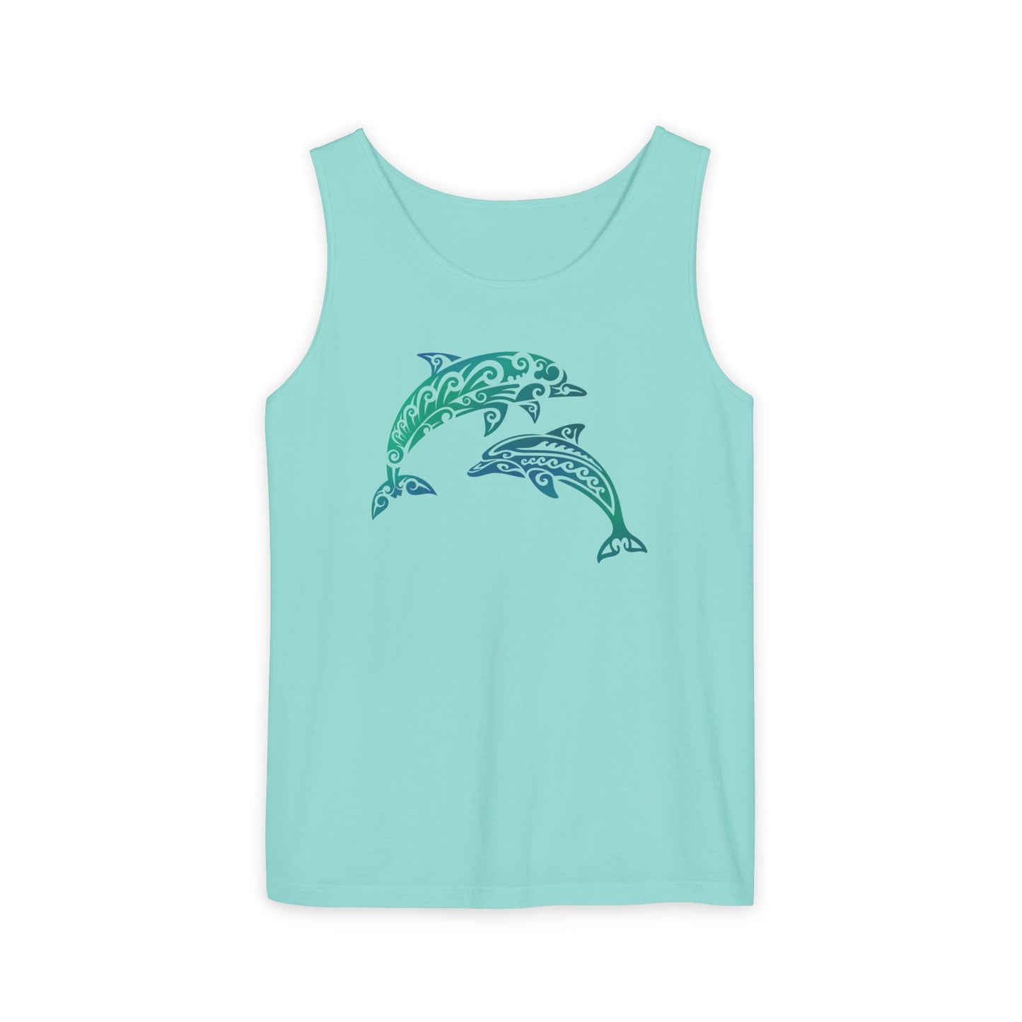 Tribal Dolphin Tank Top | Ocean Lover Summer Shirt