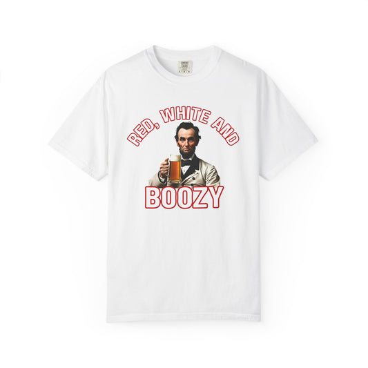 Red, White & Boozy Tee | Funny 4th of July Comfort Colors Shirt