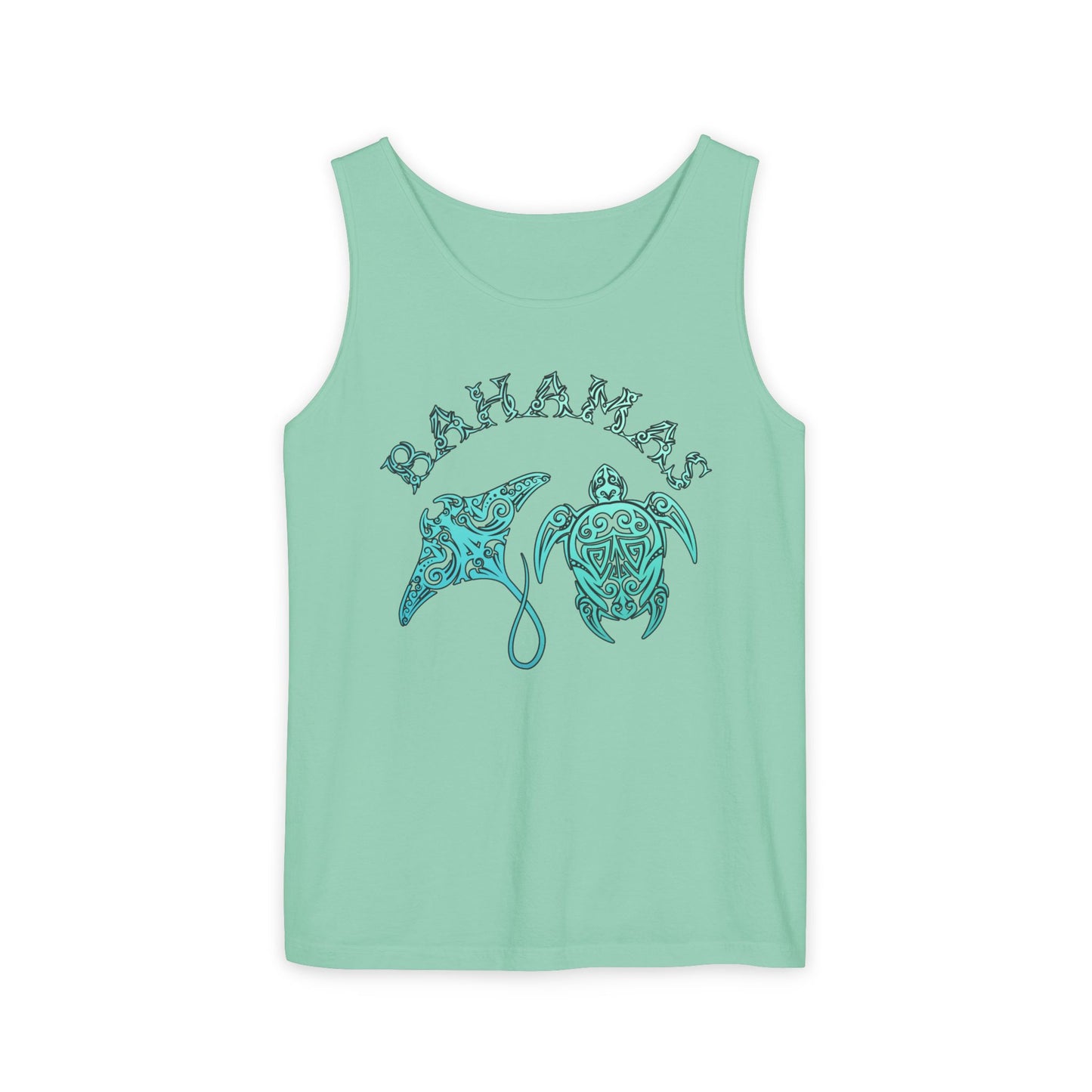 Bahamas Sea Life Tank Top | Stingray & Sea Turtle