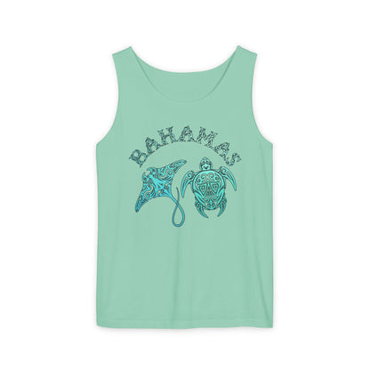 Bahamas Sea Life Tank Top | Stingray & Sea Turtle
