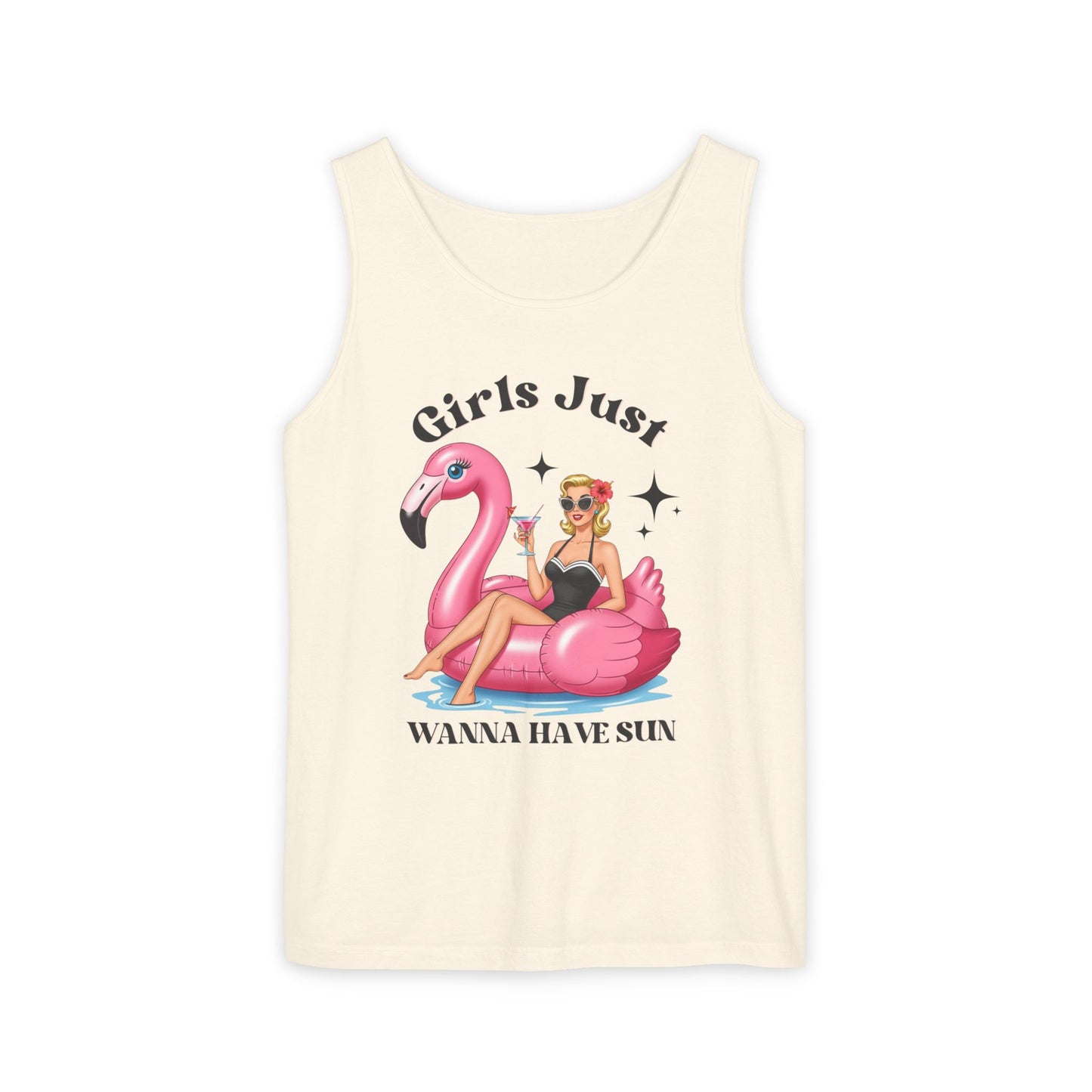 Girls Just Wanna Have Sun Tank | 1950s Vintage Summer Top