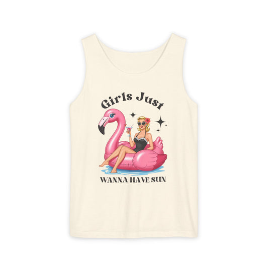 Girls Just Wanna Have Sun Tank | 1950s Vintage Summer Top