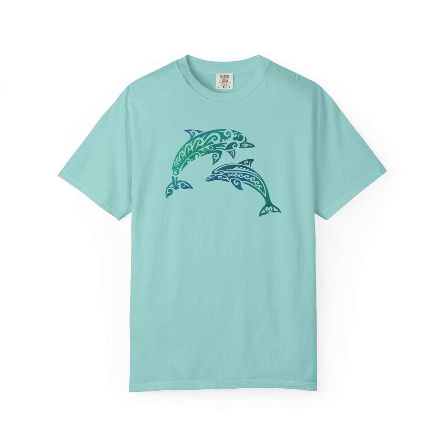 Tribal Dolphin Tee | Whimsical Ocean Lover Comfort Colors Shirt