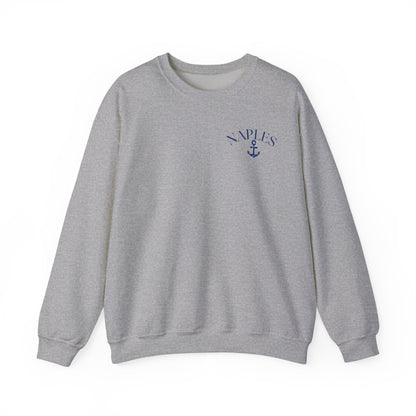 Naples Anchor Sweatshirt | Unisex Nautical Crewneck
