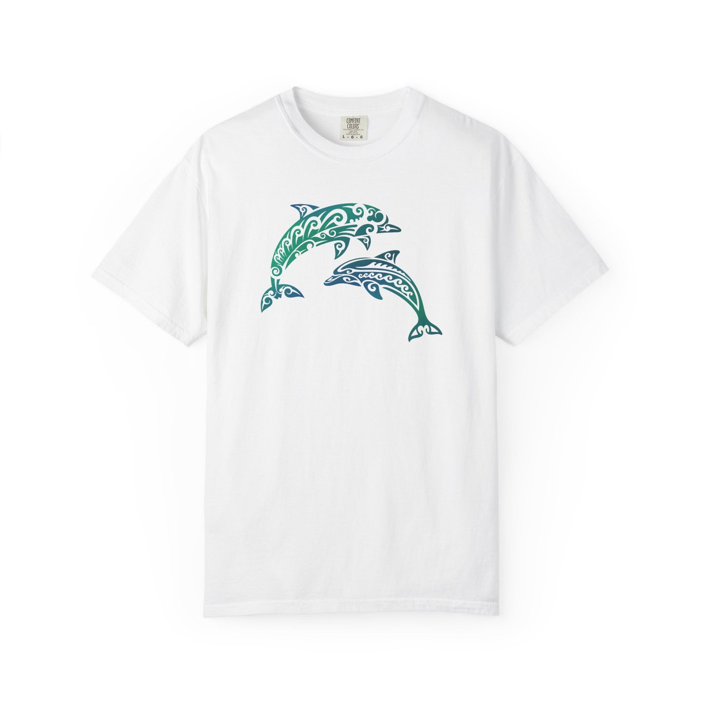 Tribal Dolphin Tee | Whimsical Ocean Lover Comfort Colors Shirt