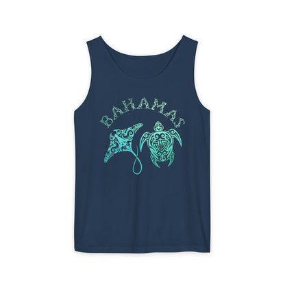 Bahamas Sea Life Tank Top | Stingray & Sea Turtle